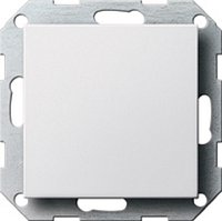 Заглушка без рамки Gira System55 1-м. белый глянец